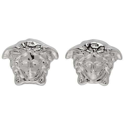 versace earrings silver|original silver earrings.